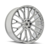 Set 4 24" Touren TR08 Gloss Silver 24x10 Wheels 6x5.5 25mm Truck SUV Rims