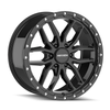 20" Mayhem Vector Gloss Black 20x9 Wheel 8x6.5 18mm For Chevy GMC Ram Ford Rim