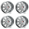 Set 4 Victor Equipment Lemans 20x11 5x130 Chrome Wheels 20" 36mm Rims