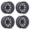 Set 4 20" Fuel FC881 Surge Gloss Black Machined GTCC 20x10 Wheels 5x5 -18mm Rims Offroad Truck Wheels