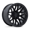 20" Fuel FC899 Chisel Blackout 20x10 Wheel 5x5 -18mm Offroad For Jeep Truck Rim