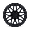 20" Fuel FC899 Chisel Blackout 20x10 Wheel 5x5 -18mm Offroad For Jeep Truck Rim