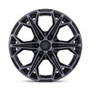 20" Fuel FC886 Hammerhead Gloss Black Dark Tinted Clear 20x10 6x5.5 -18mm Wheel Offroad Lifted Truck SUV Wheel