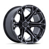 22" Fuel FC886 Hammerhead Gloss Black Dark Tinted Clear 22x10 6x5.5 -18mm Wheel Offroad Truck SUV Whel
