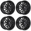Set 4 18" Edge Street 355B Gloss Black 18x8 5x4.5 (5x114.3) 5x120 40mm Wheels