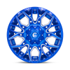 Set 4 Fuel D770 Twitch 22x10 8x6.5 Anodized Blue Milled Wheels 22" -18mm