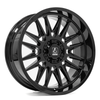 Set 4 20" Axe Off-Road ECHO Gloss Black 20x10 Wheels 5x5 5x5.5 -19mm Truck Rims