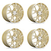 Set 4 Cray Hammerhead 20x11.5 5x120 Gold W/ Mirror Face Wheels 20" 52mm