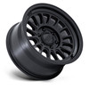 Set 4 17" KMC KM733 Impact FFT Matte Black 17x8.5 Wheels 6x4.5 25mm Offroad Rims