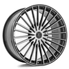 Set 4 22" Axe EX EX50 Black & Polished Face 22x10.5 Wheels 5x5 25mm to 38mm Rims