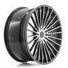 Set 4 22" Axe EX EX50 Black & Polished Face 22x10.5 Wheels 5x115 25mm 38mm Rims