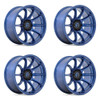 Set 4 Fuel D794 Variant 20x9 6x5.5 Dark Blue Wheels 20" 1mm Rims