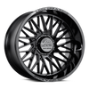Set 4 22" Lock X-Treme Bandit Gloss Black 22x12 6x135 6x5.5 -44mm Truck Wheels