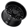 Set 4 22" Lock X-Treme Bandit Gloss Black 22x12 6x135 6x5.5 -44mm Truck Wheels