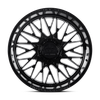 Set 4 22" Lock X-Treme Bandit Gloss Black 22x10 Wheels 8x6.5 -18mm Truck Rims