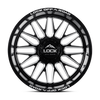 22" Lock X-Treme Apex Gloss Black Milled 22x10 Wheel 8x180 -18mm Truck Rim