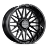 Set 4 22" Lock X-Treme Apex Gloss Black 22x10 Wheels 8x6.5 -18mm Truck Rims