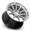 18" Katana Racing HR06 Hyper Silver Wheel 18x8.5 5x4.5 (5x114.3) 35mm Racing Rim