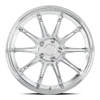 Set 4 18" Katana Racing HR06 Chrome Wheels 18x10.5 5x4.5 (5x114.3) 22mm Rims