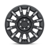 Set 4 Black Rhino Mission 20x9 5x5 Matte Black Machined Tinted Spokes Wheels 20"