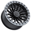 Set 4 20" TIS 556BA Black Anthracite Ring Wheels 20x10 8x6.5 -20mm Offroad Rims