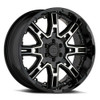 Level 8 Slingshot 16x8.5 6x135 Gloss Black W/ Machined Face Wheel 16" 10mm Rim