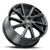 Set 4 17" Platinum 466BK Mystic Gloss Black 17x8 Wheels 5x108 5x4.5 40mm Rim