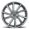 17" Platinum 466G Mystic Bright Graphite Silver 17x8 Wheel 5x110 5x115 35mm Rim Street Wheel
