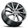 Set 4 17" Platinum 466G Mystic Bright Graphite Silver 17x8 5x110 5x115 35mm Rims