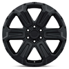 Set 4 20" Black Rhino Wanaka 20x9 5x5 Matte Black Wheels -18mm For Jeep Rims