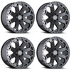Set 4 Black Rhino Warlord 20x9 5x150 Matte Gunmetal Wheels 20" 12mm Truck Rims