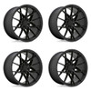 Set 4 TSW Sector 20x9 5x4.5 Semi Gloss Black Wheels 20" 40mm Rims