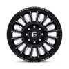 22" Fuel D868 Arc Dually Gloss Black Milled 22x8.25 Wheel 8x6.5 104mm Front Rim