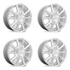 Set 4 Performance Replicas PR212 22x9 6x5.5 Silver Chrome Wheels 22" 28mm