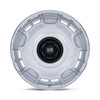 22" US Mag UC146 Arlington 22x10.5 6x5.5 0mm Silver M-Blk Center Dc-Lip Wheel