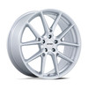 Set 4 18" Petrol PE002 P1E 18x8 5x4.25 40mm Gloss Silver Wheels Sedan Coupe Rims