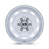 22" US Mag UC143 Scottsdale 22x10.5 6x5.5 12mm Wheel Silver Diamond Cut Lip Rim