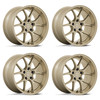 Set 4 19" Rotiform RC207 LTN-J 19x10.5 5x120 35mm Gloss Gold Sedan Coupe Wheels Car Rims