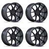 Set 4 18" Rotiform RC207 LTN-J 18x8.5 5x120 35mm Matte Black Sedan Coupe Wheels Car Rims