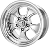 Set 4 17" American Racing Vintage VN450 Hopster 17x11 5x5 -51mm Polished Wheels Classic Truck Car Rims