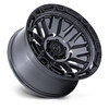 17" Fuel FC890 Rail Gloss Gunmetal Black Lip 17x9 Wheel 6x5.5 1mm Offroad Rim