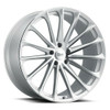 Set 4 OHM Proton 21x9 5x120 Silver W/ Mirror Face Wheels 21" 25mm Rims