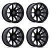 Set 4 20" Fuel FC906 Halo Gloss Black 20x9 Wheels 5x5 5x5.5 1mm Offroad Rims