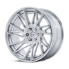 Set 4 22" Fuel FC405 Dynamo Gloss Silver Brushed Chrome Lip 22x9.5 6x5.5 20mm Rims Offroad Truck SUV Wheels