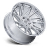 Set 4 20" Fuel FC405 Dynamo Gloss Silver Brushed Chrome Lip 20x9 6x5.5 1mm Rims Offroad Truck SUV Wheels