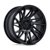 Set 4 20" Fuel FC405 Dynamo Matte Black Gloss Black Lip 20x9 Wheels 5x5 1mm Rims Offroad Truck Wheels