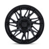 24" Fuel FC405 Dynamo Matte Black Gloss Black Lip 24x10 Wheel 6x5.5 0mm Rim