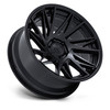 Set 4 24" Fuel FC405 Dynamo Matte Black W/ Gloss Black Lip 24x10 6x5.5 0mm Rims Offroad Truck SUV Wheels