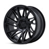Set 4 24" Fuel FC405 Dynamo Matte Black W/ Gloss Black Lip 24x10 6x5.5 0mm Rims Offroad Truck SUV Wheels