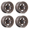 Set 4 17" Fuel FC894 Core Matte Bronze 17x8.5 Wheels 6x4.5 (6x114.3) 25mm Rims